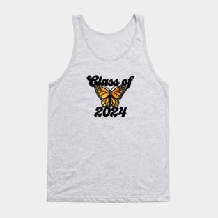 Class of 2024 monarch butterfly art Tank Top